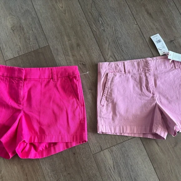 Vineyard Vine & J.Crew pink shorts New with tags size 4-6 - Picture 2 of 9